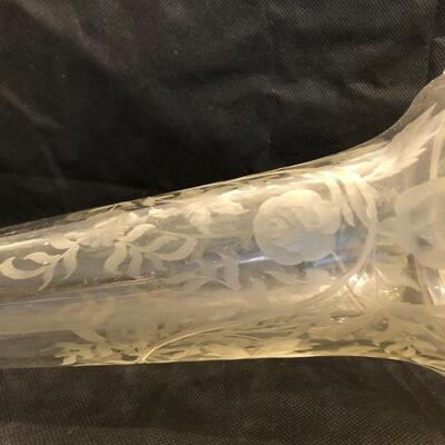 Victorian cut glass vase (in need of stand)