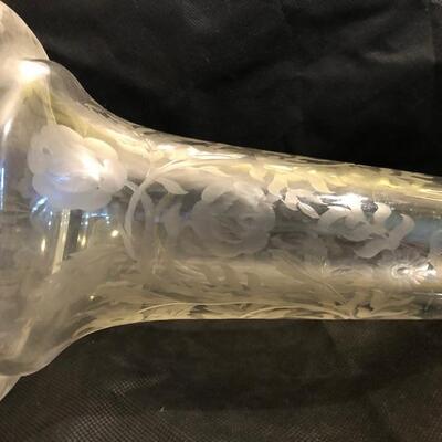 Victorian cut glass vase (in need of stand)