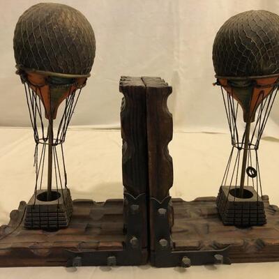 Hot Air Balloon Bookends