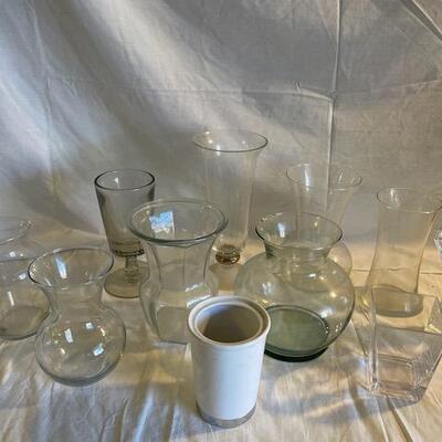 Assorted Glass Vases