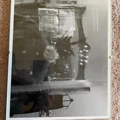 Medium wood and glass frames