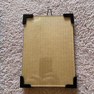 Medium wood and glass frames