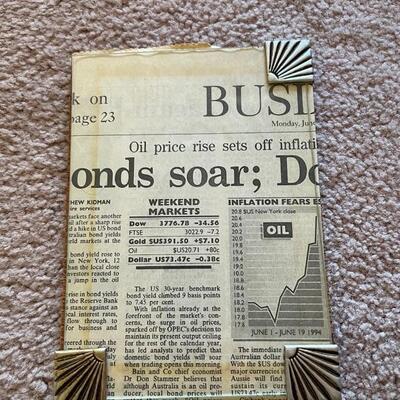 Medium wood and glass frames