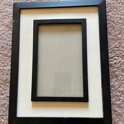 Medium wood and glass frames
