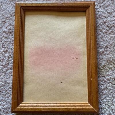 Medium wood and glass frames