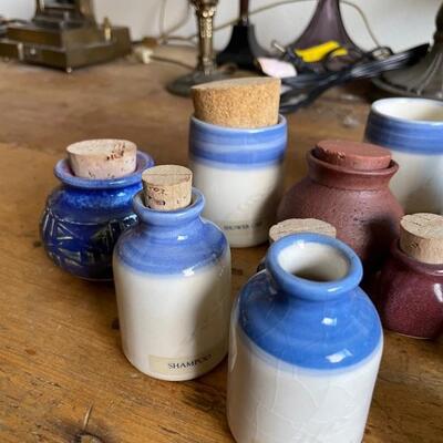 Small apothecary jars
