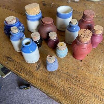 Small apothecary jars
