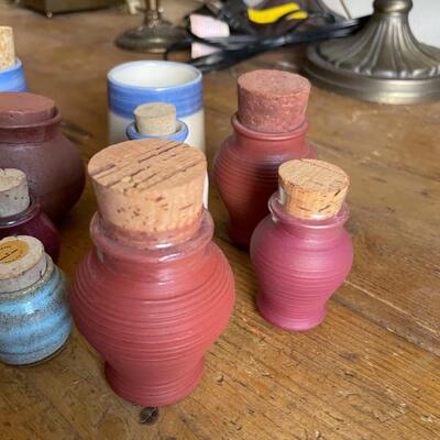 Small apothecary jars