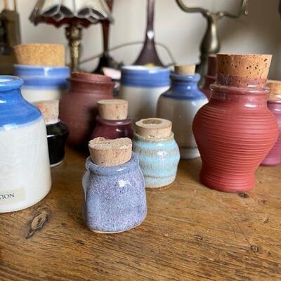 Small apothecary jars