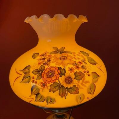 Lamp with Portrait of Lady with Sheep