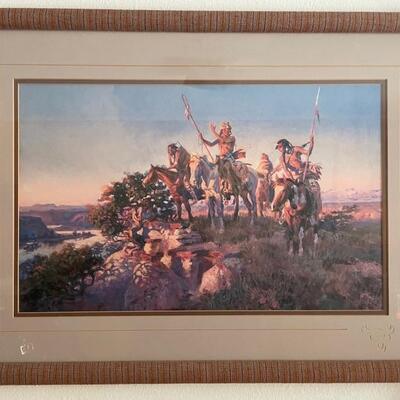 End of trail vintage print framed