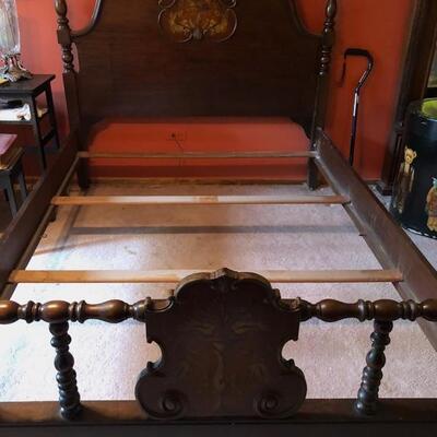 Full size bed, dresser, and makeup table-Vanity with chair