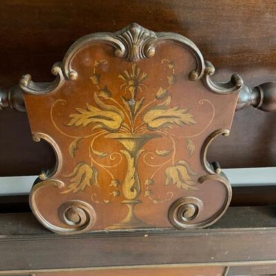 Full size bed, dresser, and makeup table-Vanity with chair