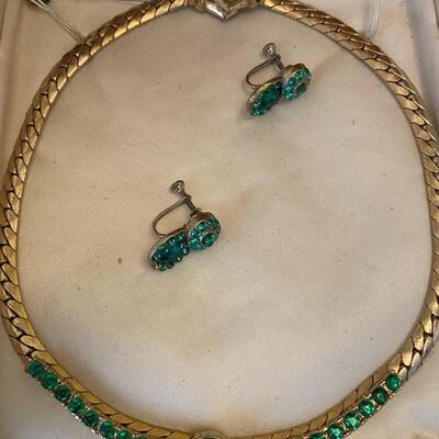 Vinatge Green Jewelry