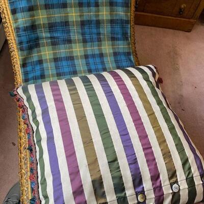 MacKenzie-Childs Rattan Chaise Lounge