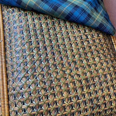 MacKenzie-Childs Rattan Chaise Lounge