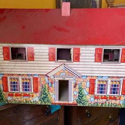 Vintage Doll House with Furniture