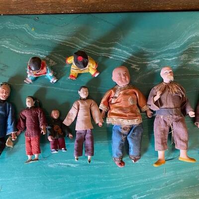Asian bisque, clay dolls - Family dolls