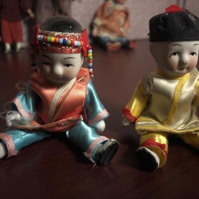 Asian bisque, clay dolls - Family dolls