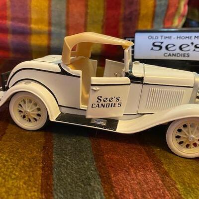 2 Metal See's Candies cars