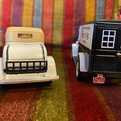 2 Metal See's Candies cars
