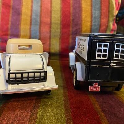 2 Metal See's Candies cars