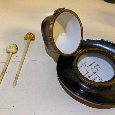 Limoge Cowboy Hat and Asian mask picks