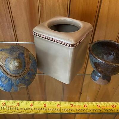 Pottery storage containers 