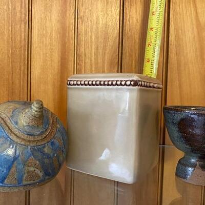 Pottery storage containers 