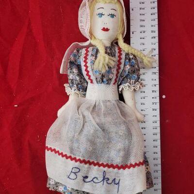 LOT# 9 10’ Handmade Cloth Doll Becky
