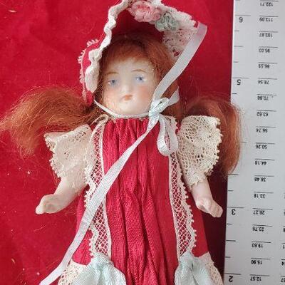 LOT# 105 4.5’ All Bisque Antique Doll Germany  