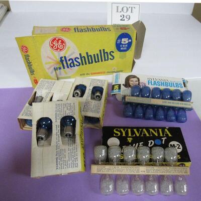 Vintage Flashbulbs, Adapter Ring, Flash Diffuser, Snap Shot Dial