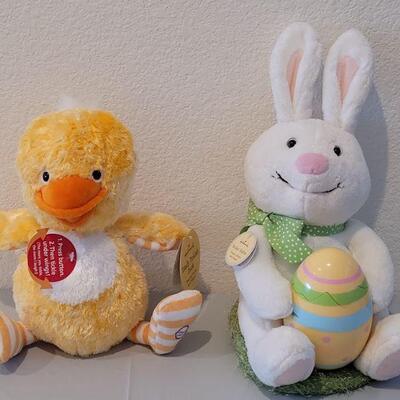 Lot 223: (2) New Hallmark Animated Duck and Bunny