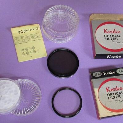 Vintage Kenko Optical Filters 49.0s and 55.0s