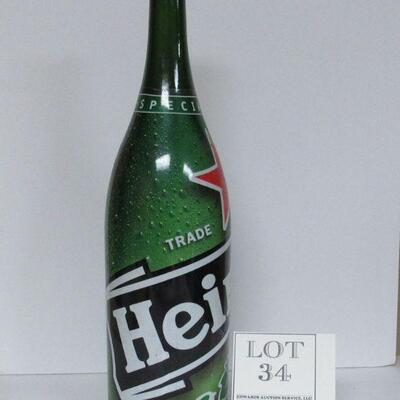 Huge Heineken Bottle 3 Qt 5.4 Fl oz! Empty