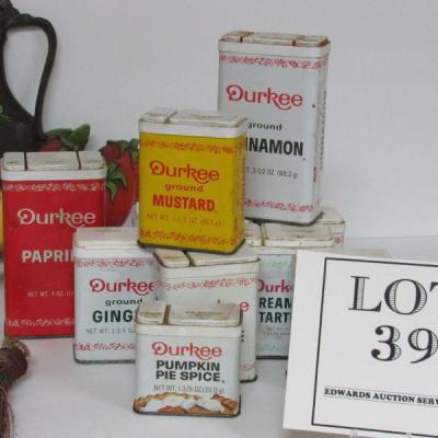 Kitchen Stuff, MCM Napkin Holder, Syroco 1975 Wall Plaque, Modern Spice Tins, more