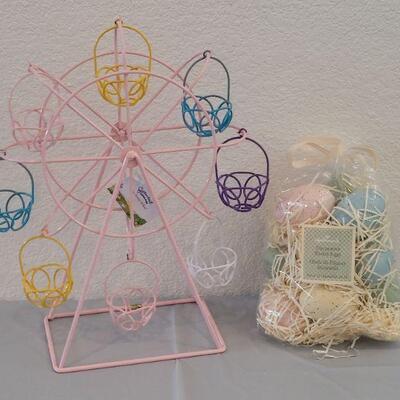 Lot 239: New Decorative Eggs and Egg Ferris Wheel