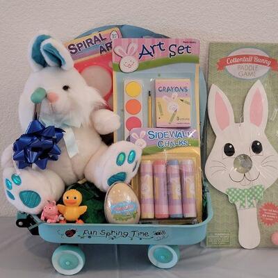 Lot 247: New Small Wagon with Bunny, Activities and Paddle Game