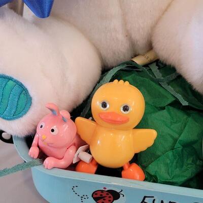 Lot 247: New Small Wagon with Bunny, Activities and Paddle Game