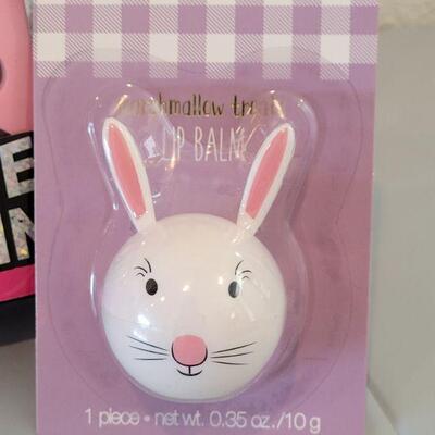 Lot 255: New Easter Basket Fillers- Coin Purse, Lip Balm, Bracelets Nail Art Set, Small Hallmark Snoopy, Wind Up Toys, Pink Basket...