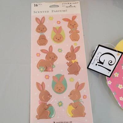 Lot 255: New Easter Basket Fillers- Coin Purse, Lip Balm, Bracelets Nail Art Set, Small Hallmark Snoopy, Wind Up Toys, Pink Basket...