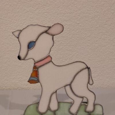 Lot 269: Lamb Stained Glass Deco
