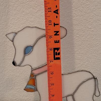 Lot 269: Lamb Stained Glass Deco
