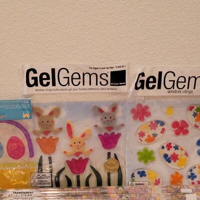 Lot 278: New Easter Gift Wrap, Box, Tissue Paper and Window Gels