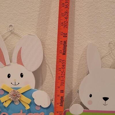 Lot 282: (2) Bunny Hanging Deco