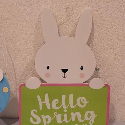 Lot 282: (2) Bunny Hanging Deco