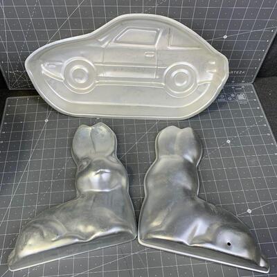 #53 Bunny/Car Baking Pans