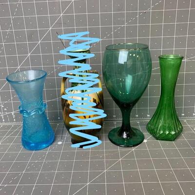 #231 Colorful Glass Misc. (3 pieces)
