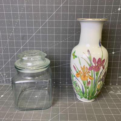 #233 Summer Grass Vase & Glass