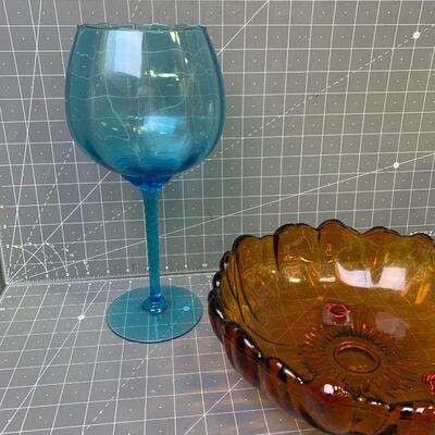 #260 Blue/Orange Glass